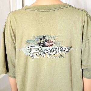 Harley-Davidson Freeport Bahamas American Heritage 2000 T-Shirt - Olive Green